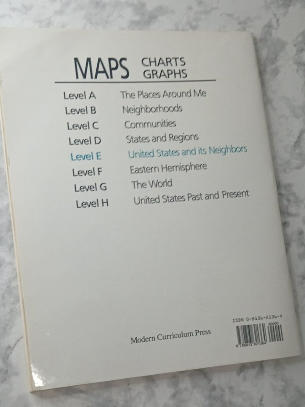 Maps Charts Graphs Level E United States and Its Neighbors Workbook MCP - Picture 2 of 8